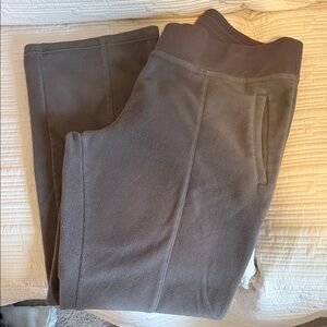 Columbia Cozy Grey Brown Fleece Sweatpants with Pockets Size XL